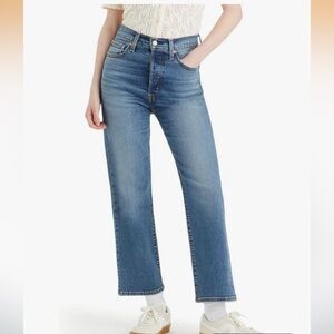 Levi’s Ribcage Straight Ankle Jeans New Blue